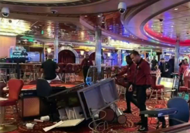 More horror vids emerge from battered cruise ship smashed by swell that sent ‘screaming’ passengers & grand piano flying