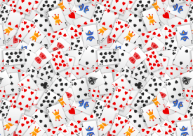 You have 20/20 vision and the high IQ of a poker player if you can spot the card with the error in 15 seconds