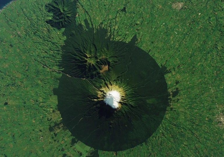 Mystery of perfectly circular invincible ‘Goblin Forest’ surrounding a sacred volcano in the land of Hobbits