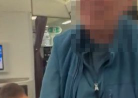 Watch moment angry passenger brands new mum ‘SELFISH’ after she brought her baby on 6-hour flight to Manchester