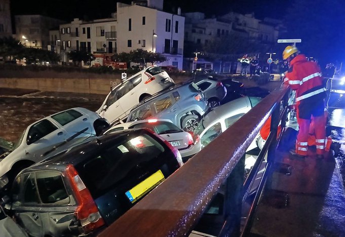 Fresh flood HELL in Spain as footage shows mangled wreckage of dozens of cars after more torrents strike grieving nation