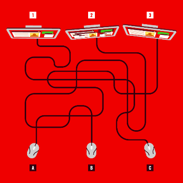 Everyone can see the tangled wires – but you have a high IQ & 20/20 vision if you figure out the right mouse in 12 secs