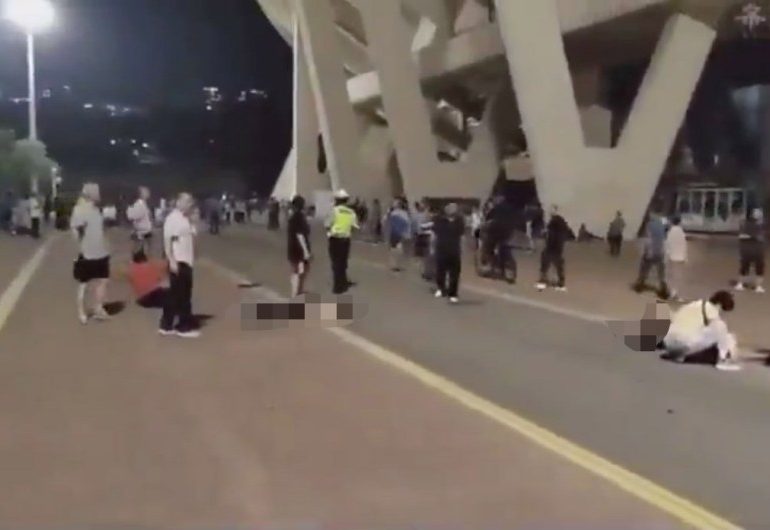 At least 35 dead and 43 injured after car rams through crowd outside sports centre in China