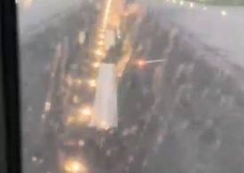 Shock pilot POV vid shows jet aiming for Malaga runway SURROUNDED by floodwater during latest brutal weather in Spain