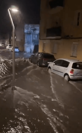 Floods hit Spain AGAIN as water surges through Tarragona hours after red alert put Valencia in lockdown