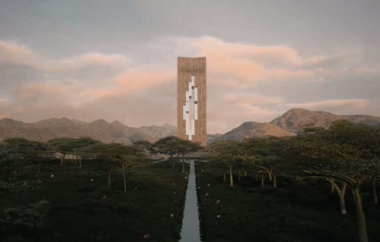 Otherworldly plans for vast HOLLOW skyscraper in the desert unveiled in latest part of £1tn NEOM Saudi vanity project