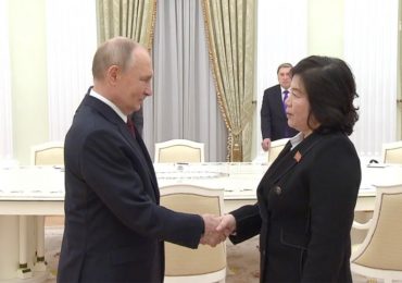 Watch Putin cling on to North Korea official’s hand with vice-like grip for full agonising minute in chilling power-play