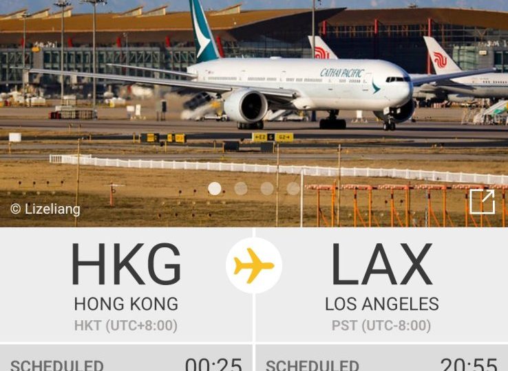 Passengers ‘fly back in time’ as flight takes off from Hong Kong in 2025 and will land in Los Angeles back in 2024