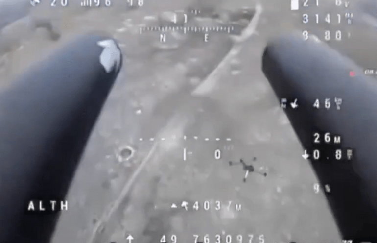 Incredible video shows Ukraine unleashing SHOTGUN-wielding drones to hunt down & blast Russians on frontline