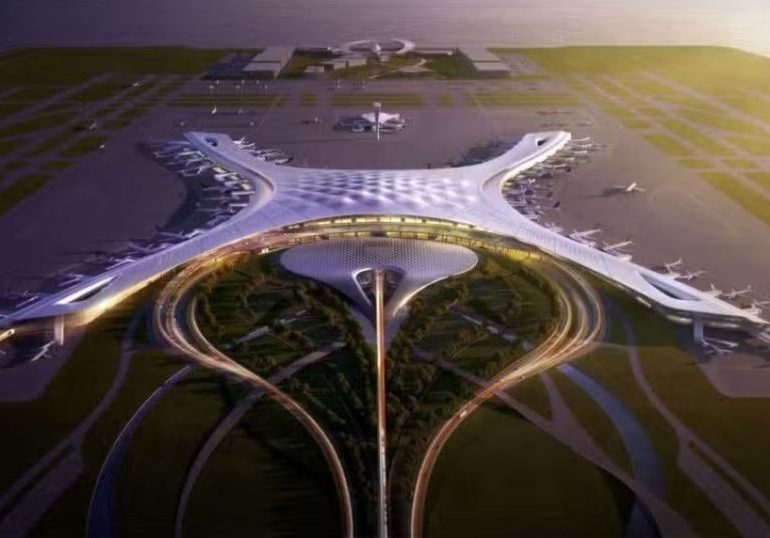 China announces £4BILLION megaproject to build world’s largest artificial island airport which will host 80M passengers