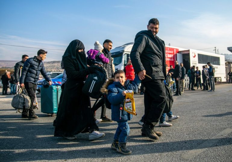 Thousands of Syrian refugees return home after brutal dictator Bashar al-Assad toppled by rebels