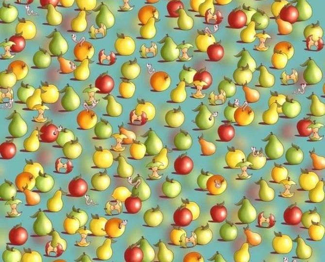 Everyone can see the fruit but you have 20/20 vision if you can spot the lemon in less than 5 secs in this brain teaser