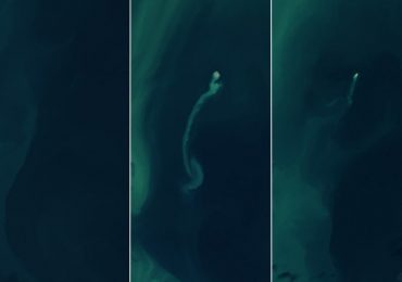 Nasa satellite pics capture ‘Ghost Island’ mysteriously appear & then vanish just as suddenly in middle of Caspian Sea