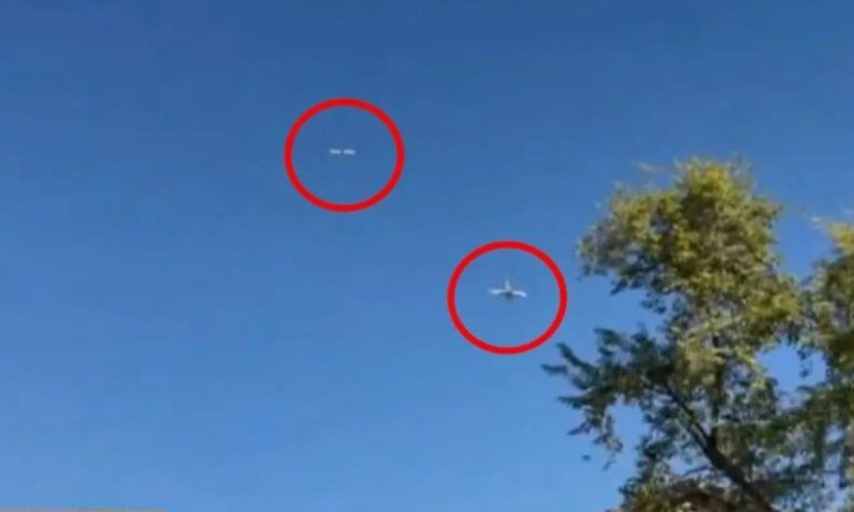 Moment two passenger planes carrying 368 people nearly CRASH while landing in shocking near miss