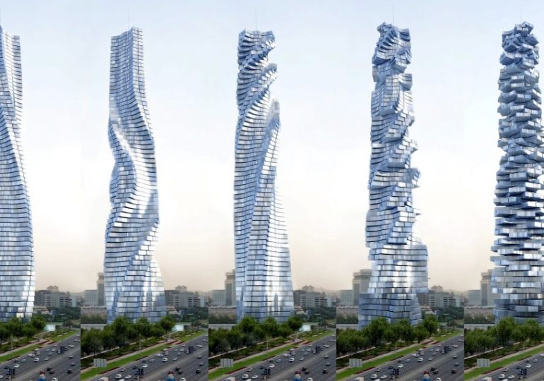 Architect’s crazy plan for SPINNING skyscraper taller than The Shard that ‘never looks the same’ with 80 rotating floors