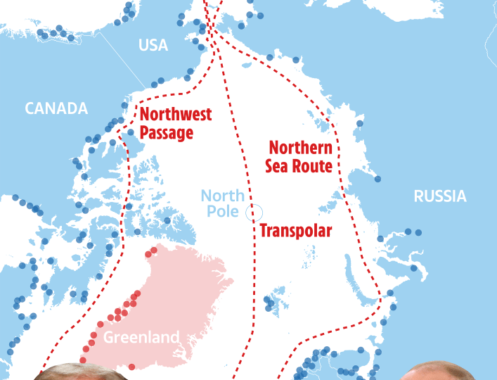 Map shows how Greenland is MUCH more than an ice block – it’s a vital strategic asset…& it’s not just Trump who wants it