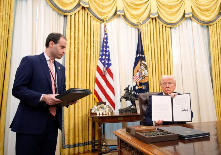 Meet Will Scharf, the Guy Who’s Been Handing Trump Binders of Executive Orders to Sign