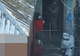 Watch Putin’s desperate North Korean troops chuck pensioners into the snow to use homes as shelter from Ukraine’s drones