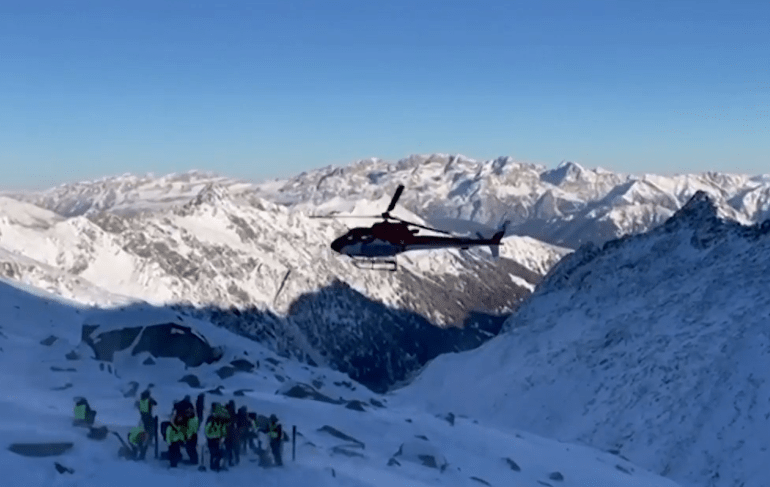 Horror avalanche kills three skiers after dragging them several hundred metres down 9,000ft mountain