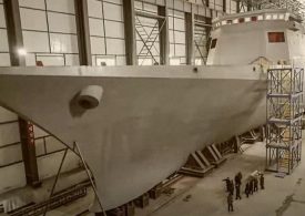 Kim Jong-un unveils North Korea’s LARGEST warship ever with Russian-style destroyer to carry cruise missile system