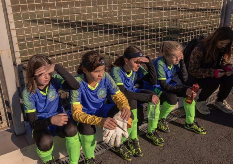 Incredible bravery of ‘warrior’ girls football team who play as they dodge drones in Ukraine’s most dangerous city