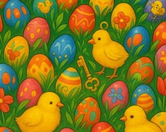 Everyone can find the Easter eggs but only those with a high IQ and eyes of a hawk will spot the hidden bunnies in 5secs