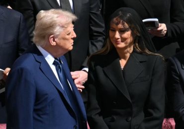‘Tactile’ Trump’s secret ‘touching’ moments with Melania revealed as she marked birthday at Pope’s funeral