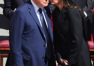 Lip reader reveals ‘the four words Melania said to Trump to avoid awkward moment at Pope Francis’ funeral’