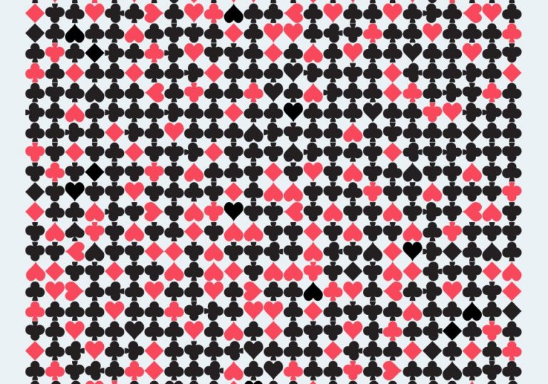Everyone can spot the solitaire symbols in this brain teaser – but only 10% can spot the spade in under 30 seconds