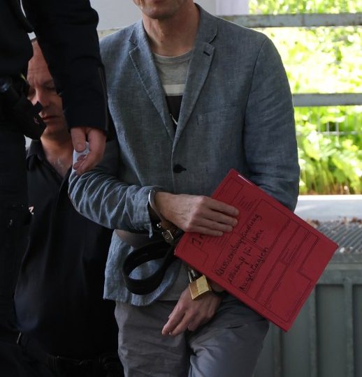 Chilling moment Madeleine McCann suspect Christian Brueckner SMIRKS as he’s asked ‘did you kill Maddie?’