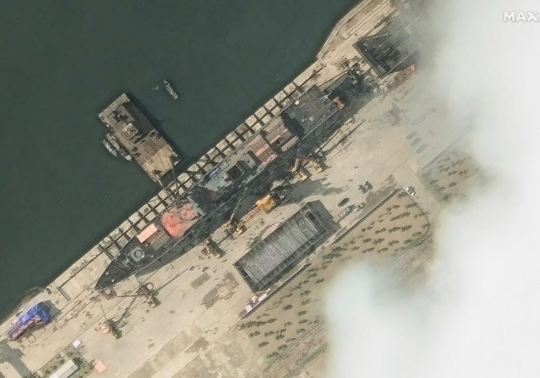 Humiliated Kim fuming as new 5,000-ton warship is ‘CRUSHED’ in catastrophic launch during grand unveiling ceremony