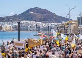Enough is enough!’ chant raging anti-tourist protesters as thousands flood the streets in Canary Islands