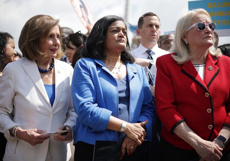 Hundreds of Protesters Outside Supreme Court Call on Justices to Protect Birthright Citizenship