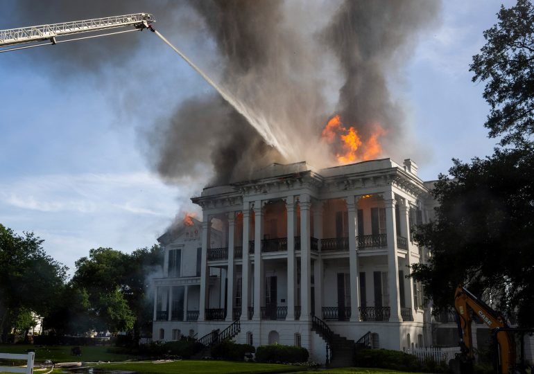 The Burning of Nottoway Plantation