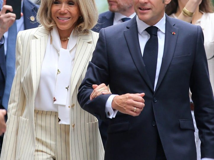Emmanuel Macron & wife Brigitte put on united front for cameras day after shocking face slap drama