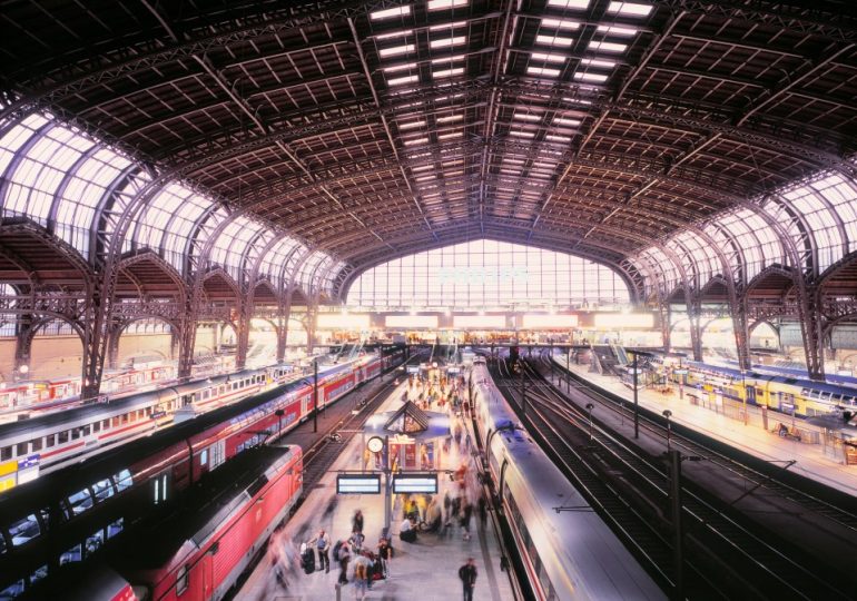 At least twelve people injured after horror knife attack at German train station before woman is arrested