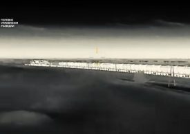 Heartstopping drone footage shows Ukrainian assault on Russian war train leaving it a burning wreck