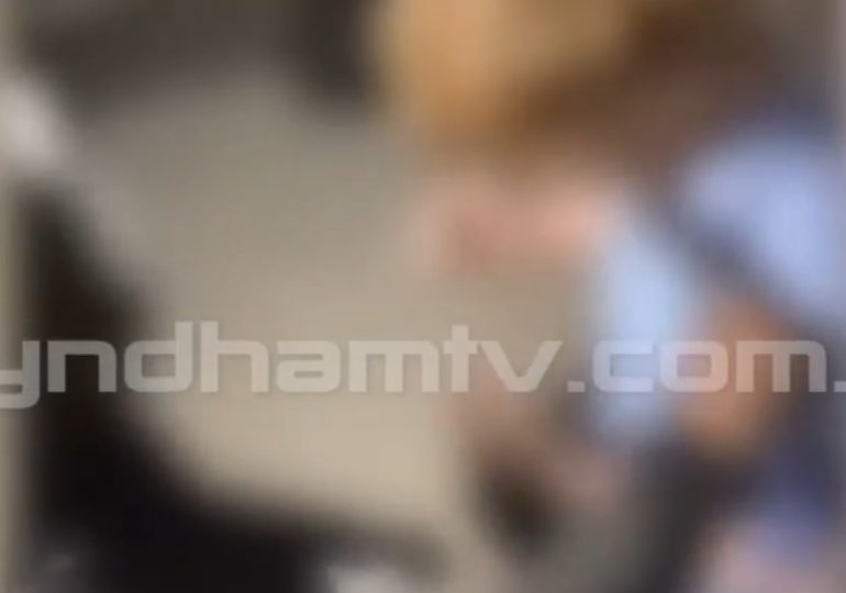 Horror moment teen McDonald’s customer has huge machete held against his neck before brutal fight in restaurant