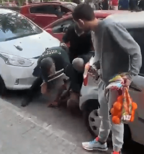 Dramatic moment fuming Spanish cop slaps Brit driver after wild ‘Fast and Furious’- style car chase near Benidorm