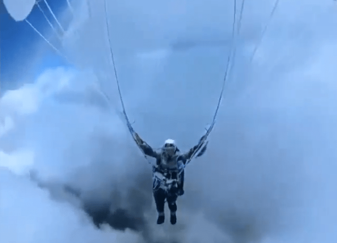 Shock vid shows half-frozen paraglider who was sucked 5 MILES into sky by vortex & left shivering in -40C conditions