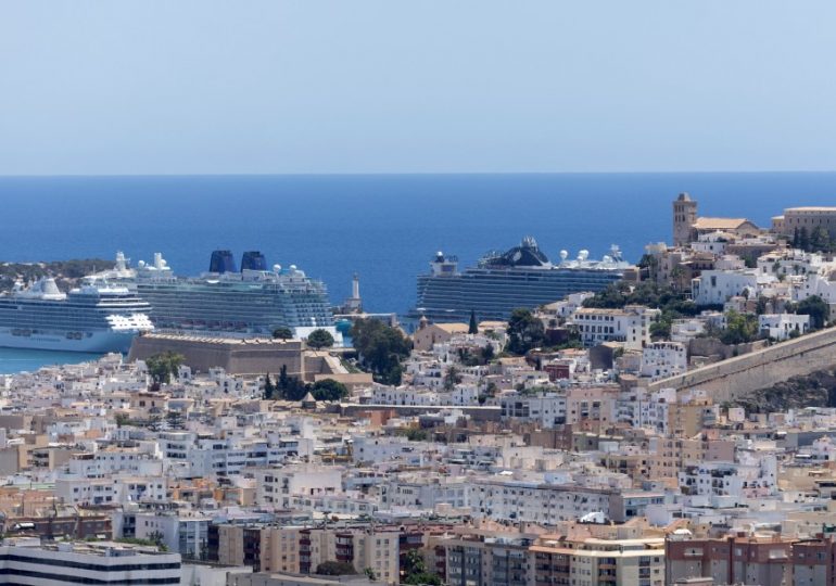 Brit cruise passengers arrested trying to skip £3,000 drinks bill after crew spot them making hasty exit docked in Ibiza