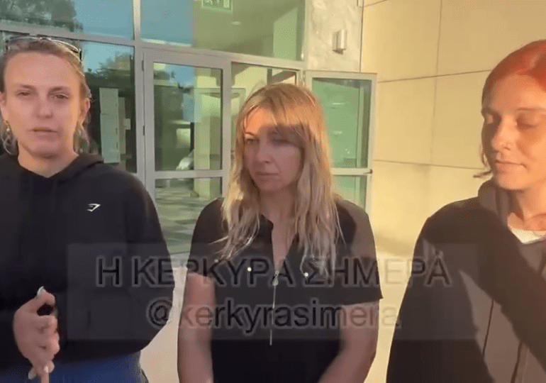 Moment Brit pole dancers issue grovelling apology after avoiding jail over scantily-clad display at hallowed Greek site