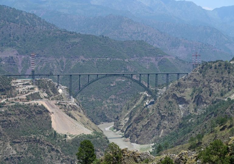 World’s tallest railway bridge higher than Eiffel Tower opens in India as £200million project hailed as ‘crown jewel’