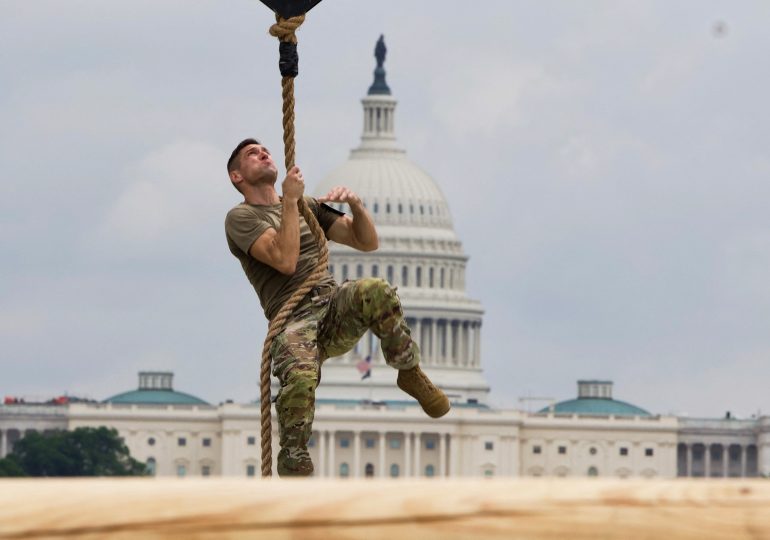 Scenes From Trump’s Military Parade and the ‘No Kings’ Protests Opposing It