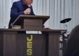 Harrowing moment pastor dies in middle of livestreamed service after dropping to knees for passionate sermon
