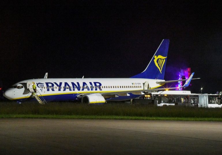 Passengers injured on Ryanair flight after being thrown against the cabin roof as plane ‘flew into supercell storm’
