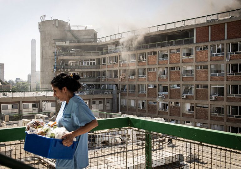Israeli Hospital Damaged by Iranian Airstrike as Missile Exchange Continues
