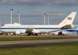 Trump’s ‘Doomsday Plane’ designed to survive nuclear war touches down near Washington DC as Iran strike looms