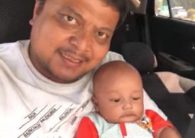 Tragic baby boy crushed to death after dad suffers fatal heart attack and collapses on top of him