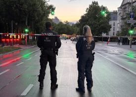 Woman, 30, shot dead by armed cops after ‘attacking two people with knife’ in square used for Oktoberfest